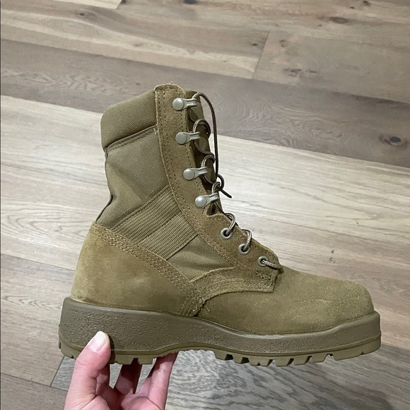 ALTAMA MENS 4.5 XW TAN STEEL TOE ARMY COMBAT BOOTS NWOT main image 10